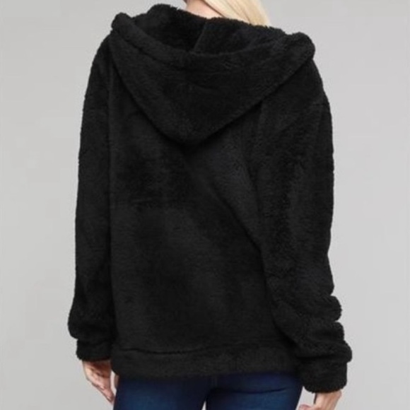 Super Soft Teddy Hooded Jacket - Picture 2 of 4